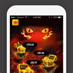 DragonBank App on a phone